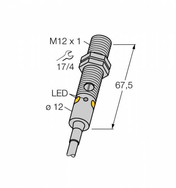 Фотоэлектрический датчикдиффузионный датчик - M12PD