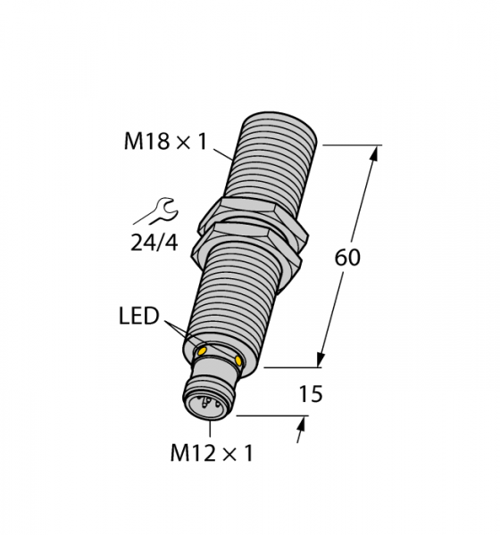 Ультразвуковой датчикдиффузионный датчик - RU40U-M18E-2UP8X2-H1151