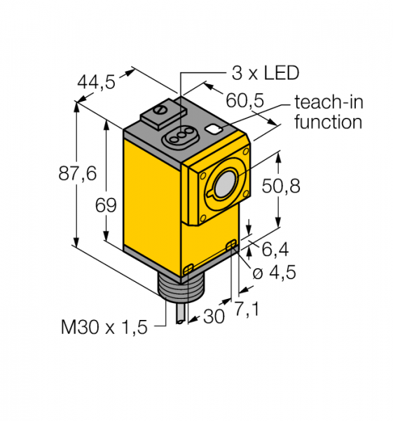 Ультразвуковой датчикдиффузионный датчик - Q45UBB63DA
