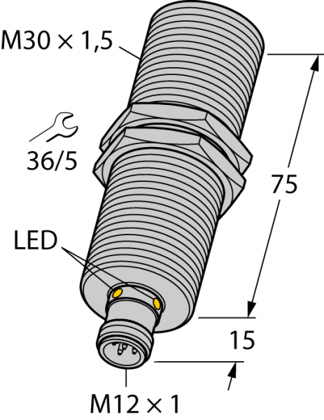Ультразвуковой датчикдиффузионный датчик - RU300U-M30M-2UP8X2-H1151