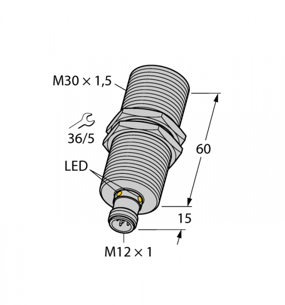 Ультразвуковой датчикдиффузионный датчик - RU130U-M30M-2UP8X2-H1151