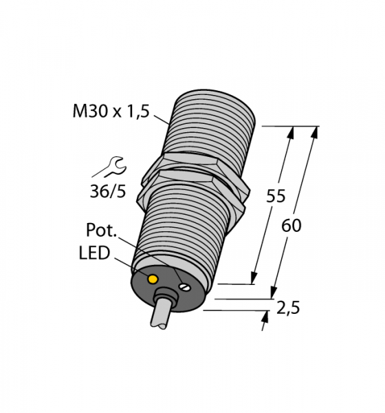 Емкостной датчик - BC10-M30K-RZ3X