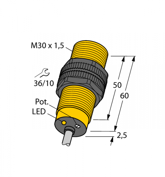 Емкостной датчик - BCF10-S30-VN4X