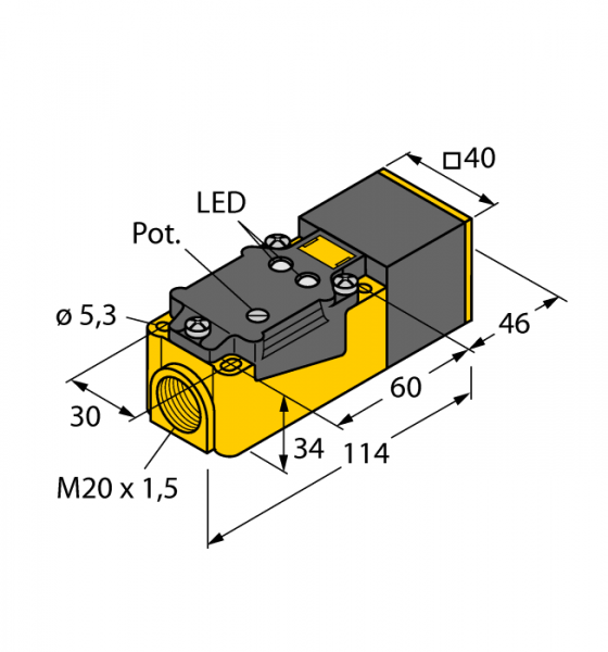 Емкостной датчик - BC20-CP40-VP4X2