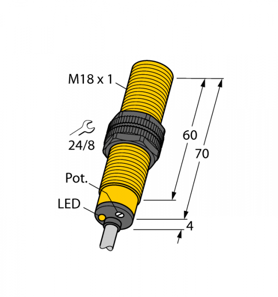 Емкостной датчик - BC5-S18-AZ3X