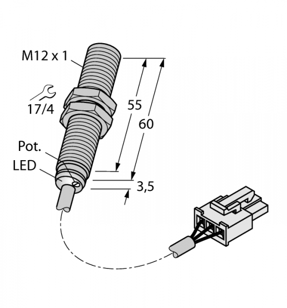 Емкостной датчик - BC3-M12-AP6X/S1309
