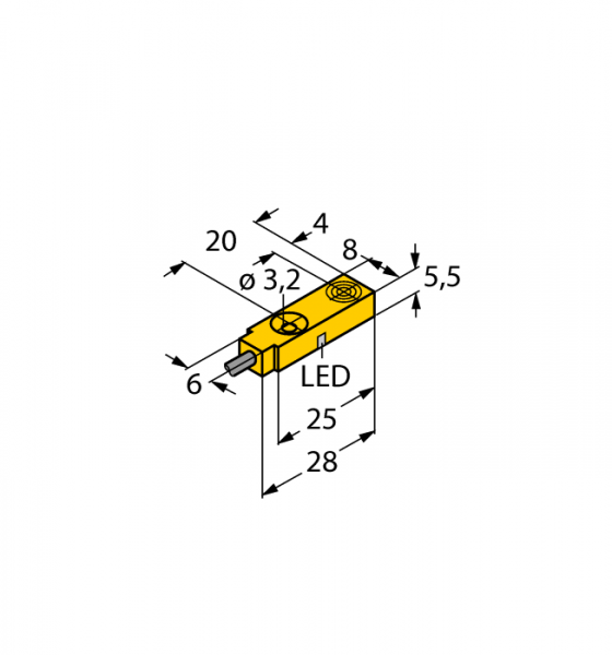 Индуктивный датчик - BI2-Q5,5-AP6X