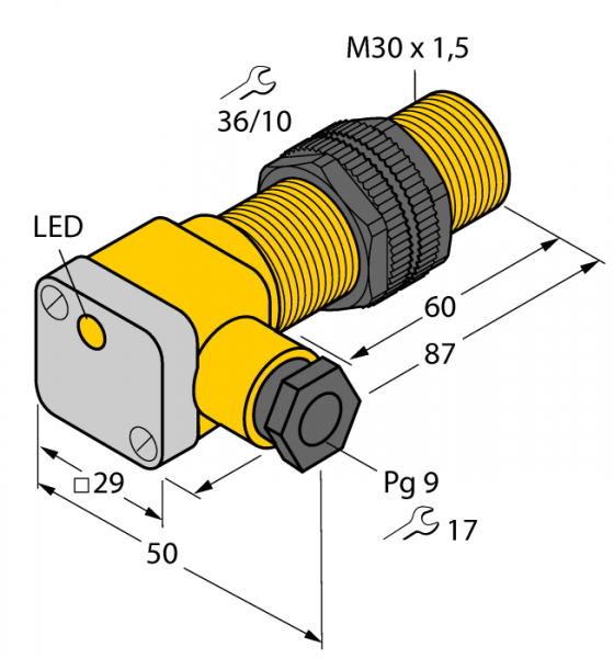 Индуктивный датчик - BI10-P30SK-AP6X