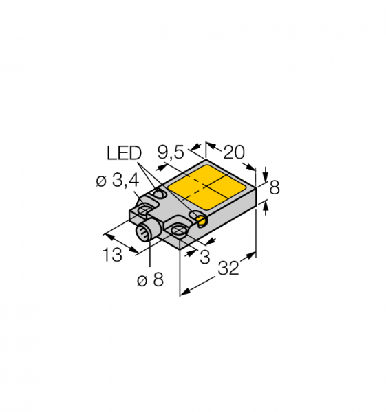 Индуктивный датчик - BI8U-Q08-AN6X2-V1131