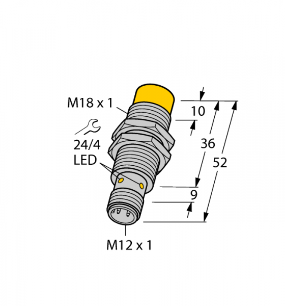Индуктивный датчик - NI12U-EM18-AN6X-H1141