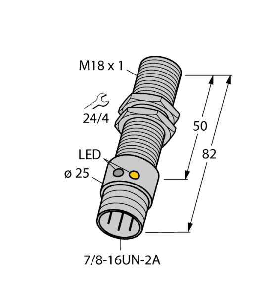 Индуктивный датчик - BI5U-G18-ADZ30X2-B1331