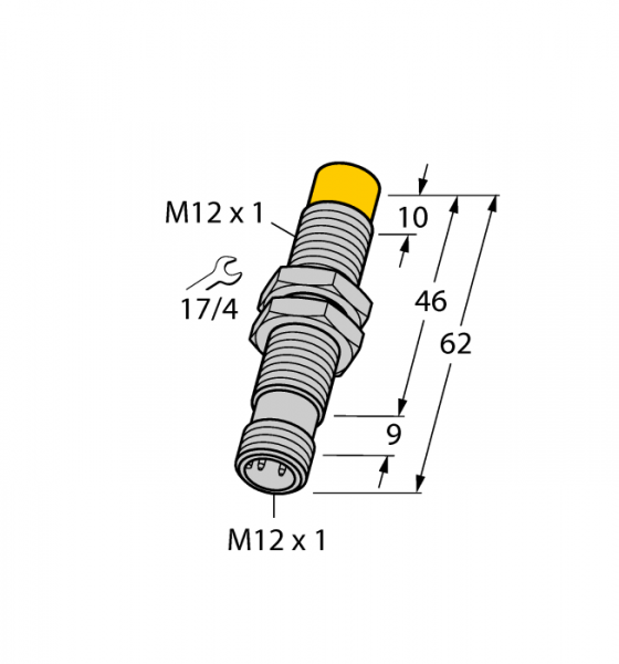 Индуктивный датчикс аналоговым выходом - NI5-M12-LIU-H1141