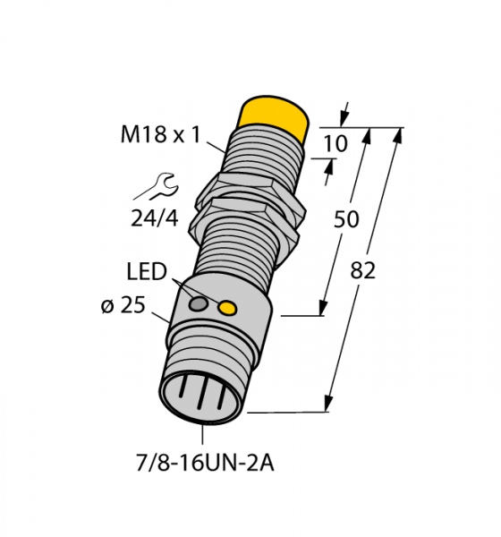 Индуктивный датчик - NI12U-G18-ADZ30X2-B1331