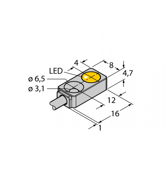 Индуктивный датчик - BI2-Q4,7-AP6X