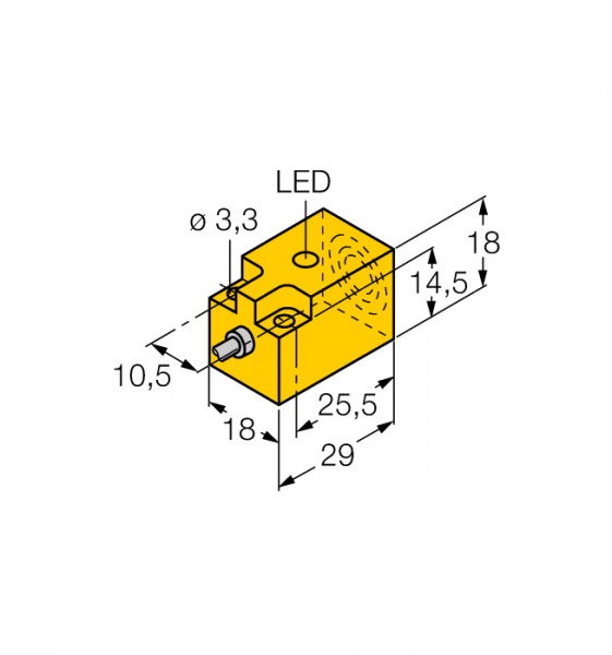 Индуктивный датчик - NI5-Q18-AN6X