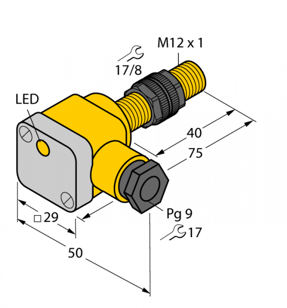 Индуктивный датчик - BI3U-P12SK-AP6X