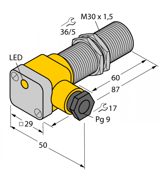 Индуктивный датчик - BI10U-EG30SK-AP6X