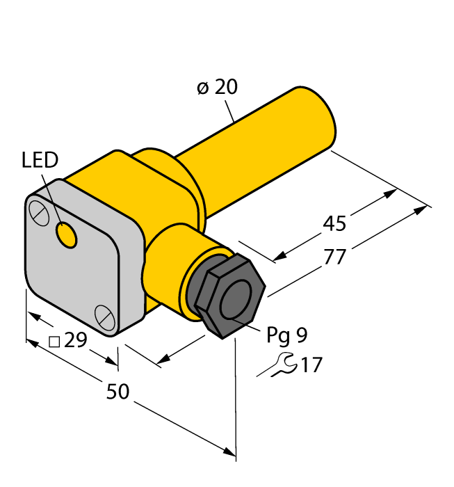 Индуктивный датчик - NI10-K20SK-AP6X