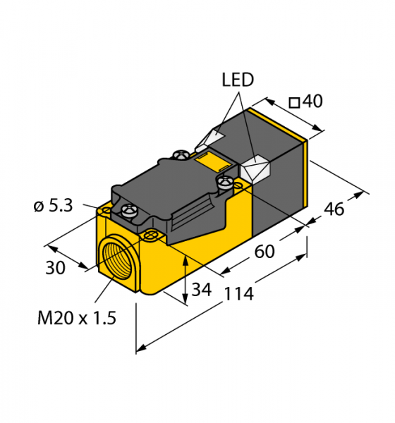 Индуктивный датчик - BI15U-CP40-AP6X2