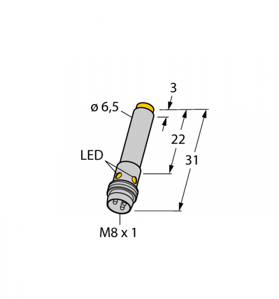 Индуктивный датчик - NI3-EH6.5K-AP6X-V1131