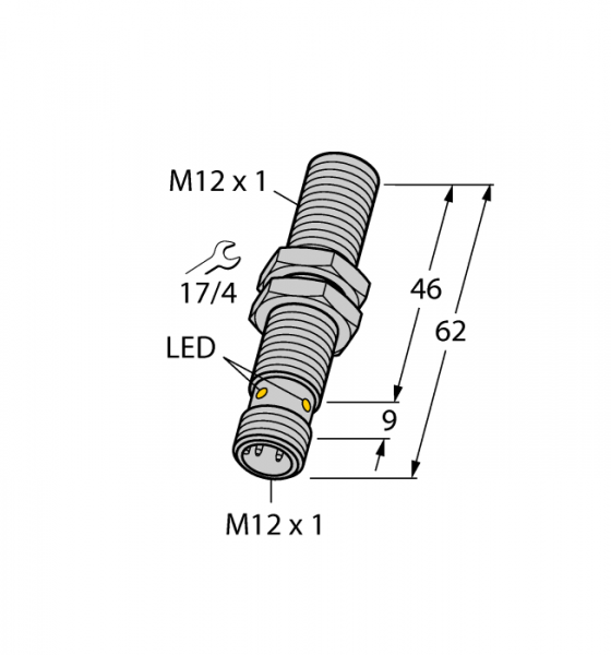 Индуктивный датчикс селективными характеристиками - BI3NF-EM12HE-AP6X2-H1141