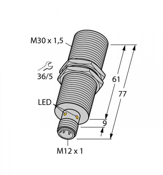 Индуктивный датчикс селективными характеристиками - BI10NF-EM30HE-AP6X2-H1141