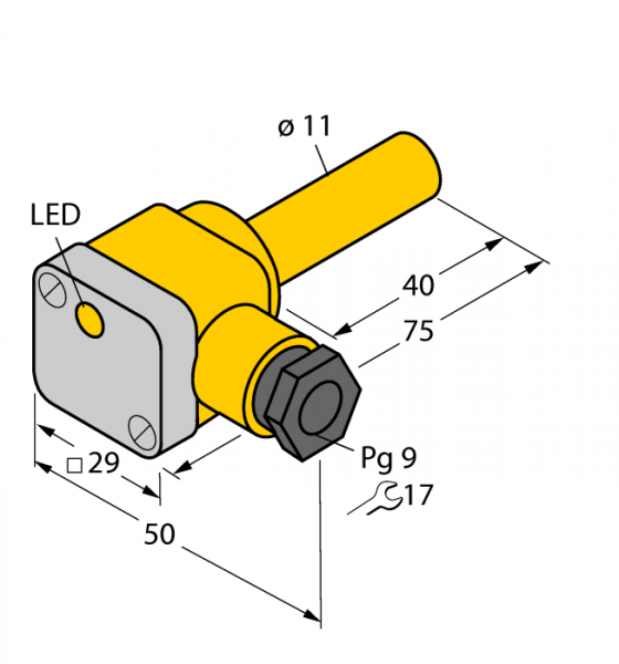 Индуктивный датчик - NI5-K11SK-AP6X