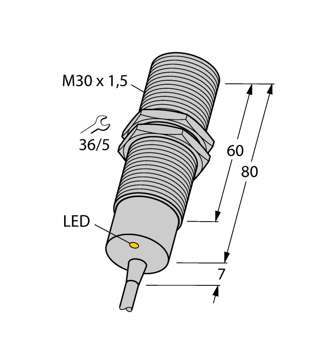 Индуктивный датчикс расширенным диапазоном температуры - BI10-M30-AZ3X/S120