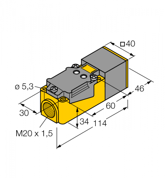 Индуктивный датчикс селективными характеристиками - NI20NF-CP40-VN4X2