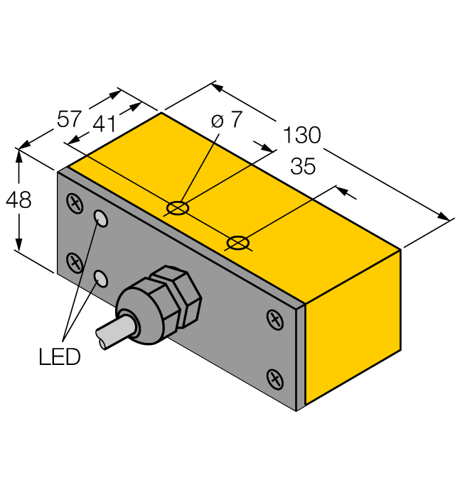 Индуктивный датчик - NI30-Q130-VP4X2