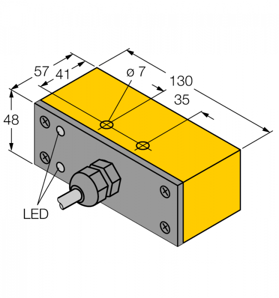 Индуктивный датчик - NI30-Q130-VP4X2