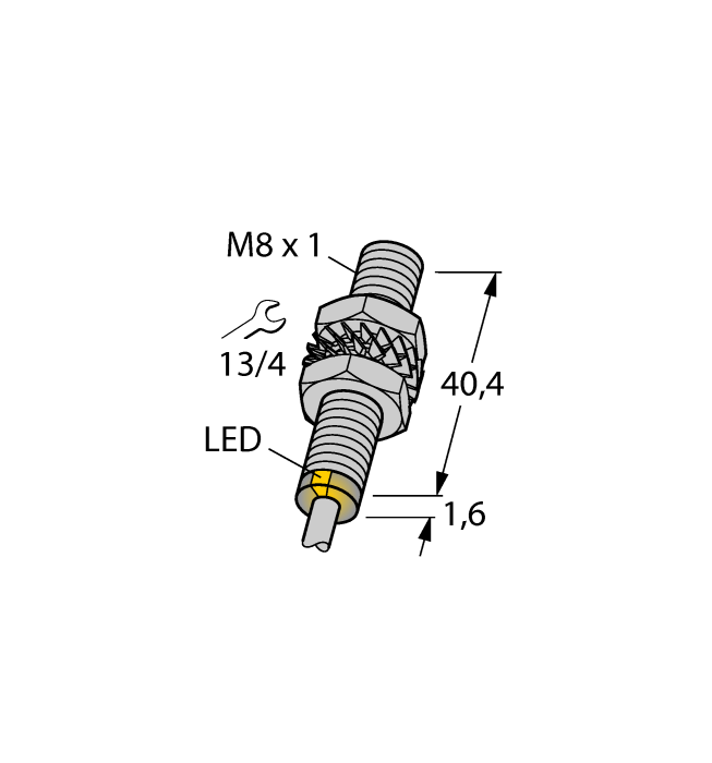Индуктивный датчикс увеличенной дистанцией срабатывания - BI2-EG08-AP6X