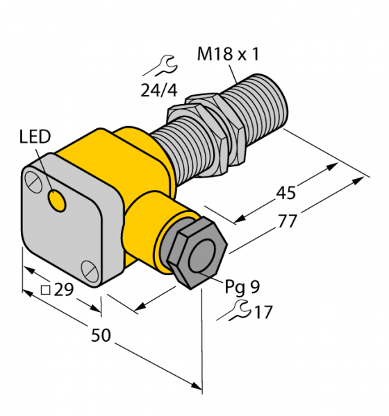 Индуктивный датчик - BI5-G18SK-AP6X
