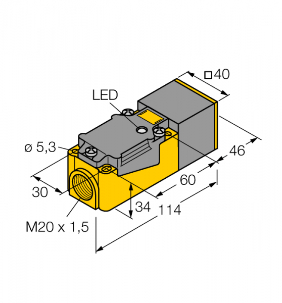 Индуктивный датчик - BI15-CP40-Y1X