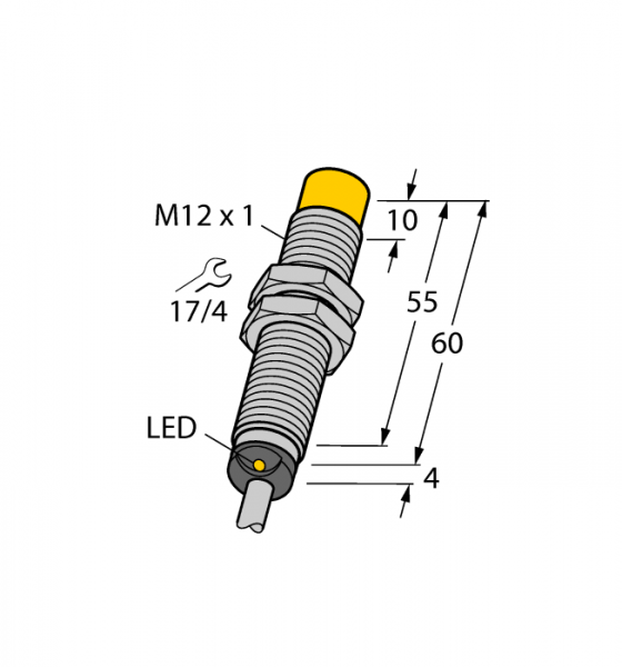 Индуктивный датчик - NI4-M12-AZ31X