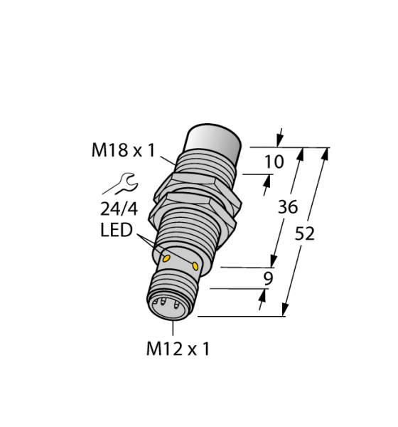 Индуктивный датчикдля пищевой индустрии - NI15U-EM18WD-AP6X-H1141/3GD