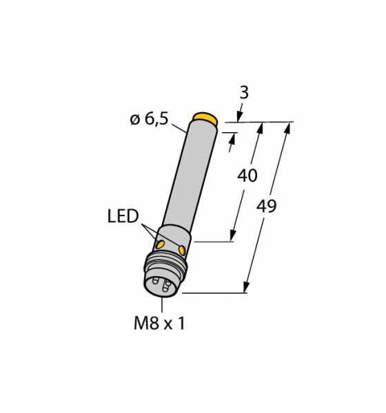 Индуктивный датчик - NI6U-EH6.5-AN6X-V1131