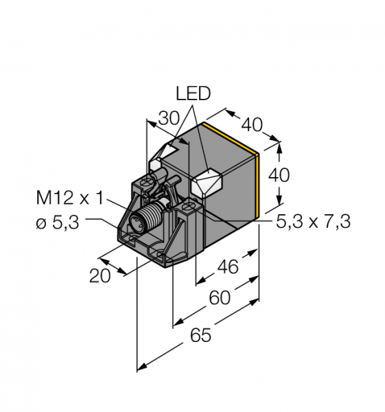 Индуктивный датчик - BI20U-QV40-AP6X2-H1141