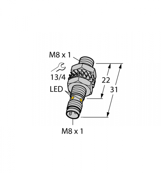 Индуктивный датчик - BI1.5-EG08K-AN6X-V1131