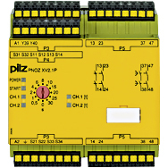 Реле безопасности PNOZ X – Контроль времени - PNOZ XV2.1P C 3/24-240VACDC 2n/o 2n/o t - 787542