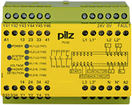 Реле безопасности PNOZ X – Контроль состояния покоя - PU3Z 120-240VAC 3n/o 1n/c 6so - 775505