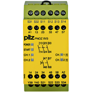 Реле безопасности PNOZ X – Контроль времени - PNOZ XV3 10/24VDC 3n/o 2n/o t fix - 774547