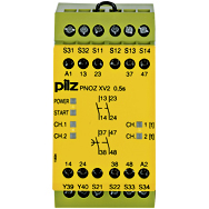 Реле безопасности PNOZ X – Контроль времени - PNOZ XV2 0.5/24VDC 2n/o 2n/o fix - 774504
