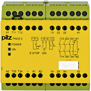 Реле безопасности PNOZ X – E-STOP, защитная дверь, световая решетка - PNOZ 2 42VAC 3n/o 1n/c - 775810