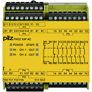 Реле безопасности PNOZ X – E-STOP, защитная дверь, световая решетка - PNOZ X9P 24DC 24-240VACDC 7no 2nc 2so - 777606