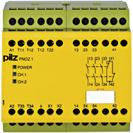 Реле безопасности PNOZ X – E-STOP, защитная дверь, световая решетка - PNOZ 1 230-240VAC 3n/o 1n/c - 775650