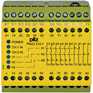 Реле безопасности PNOZ X – E-STOP, защитная дверь, световая решетка - PNOZ X10.1 230-240VAC 6n/o 4n/c 6LED - 774746