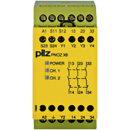 Реле безопасности PNOZ X – E-STOP, защитная дверь, световая решетка - PNOZ X6 42VAC 3n/o - 774721