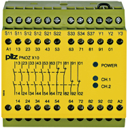 Реле безопасности PNOZ X – E-STOP, защитная дверь, световая решетка - PNOZ X10 24VDC 6n/o 4n/c 3LED - 774709