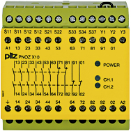 Реле безопасности PNOZ X – E-STOP, защитная дверь, световая решетка - PNOZ X10 110-120VAC 6n/o 4n/c 3LED - 774703